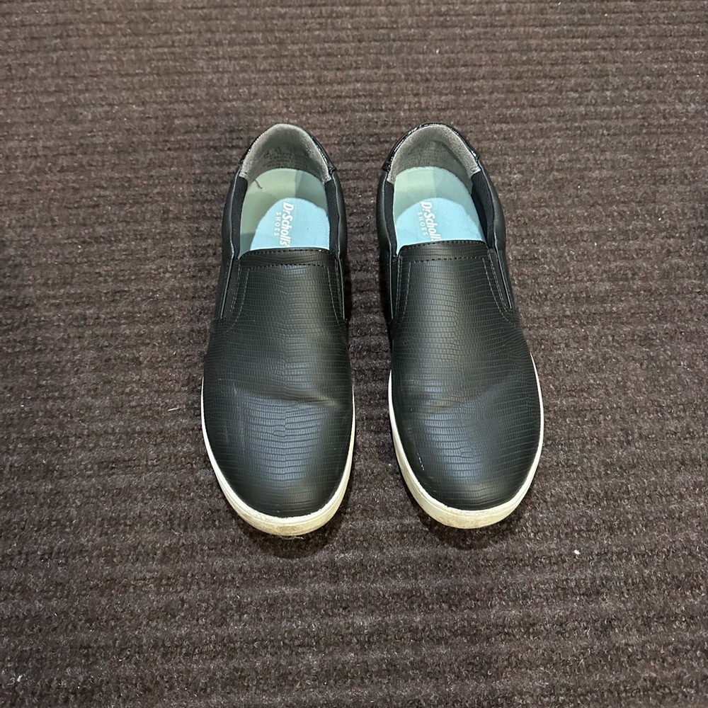 Dr. Scholl's Black Slip-On Women's Flats